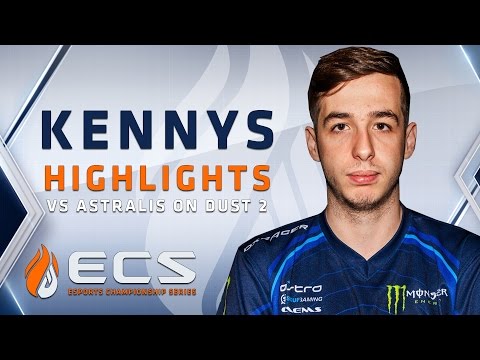 KENNYS - Highlights vs Astralis on Dust 2 (ECS Season 2 Highlights)