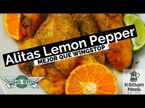 Como hacer alitas de pollo con limón y pimienta
