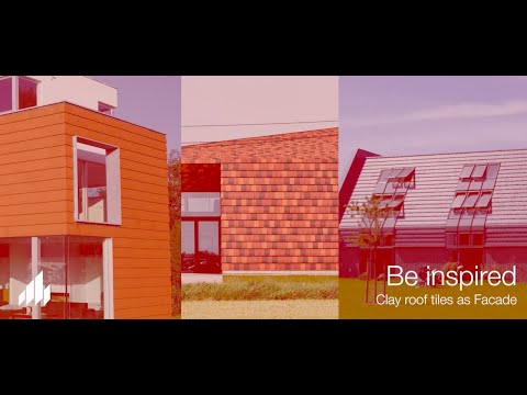Wienerberger #Koramic clay roof tiles as facade Cladding