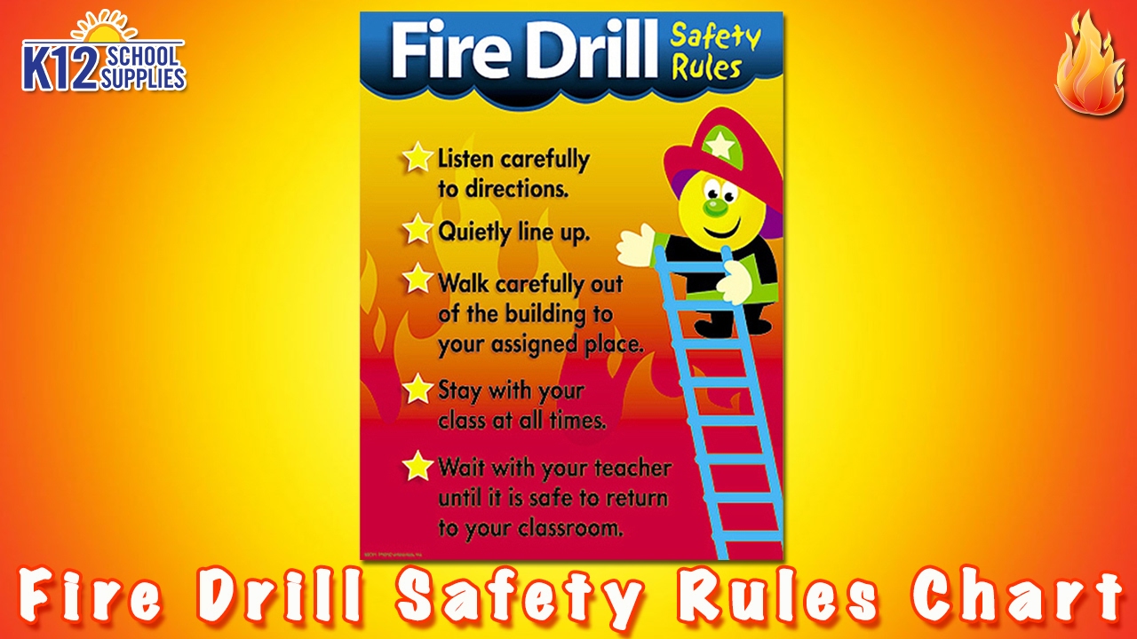 Best Fire Safety - Fire Drill Chart - Teacher Supplies