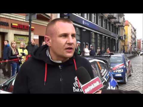 Damian Łata na mecie Rajdu Świdnickiego KRAUSE 2016