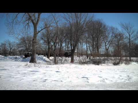 Standing on the Frozen Mississippi in Nauvoo