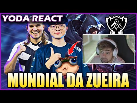YODA REACT BRONZIOCRE | FAKER TROLANDO E A MAIOR FUGA DA HISTÓRIA - MUNDIAL DA ZUEIRA