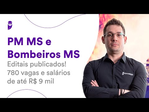 Concurso PM MS e Bombeiros MS - Editais publicados! 780 vagas e salários de até R$ 9 mil