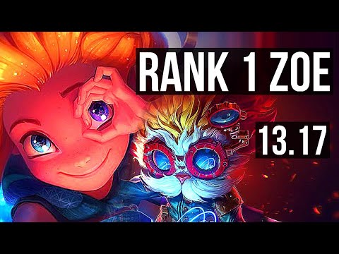 ZOE vs HEIMER (MID) | Rank 1 Zoe, Rank 6, 800+ games, 1.2M mastery, 9/3/6 | NA Challenger | 13.17