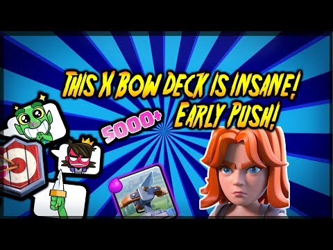 X-Bow+ Valkyrie= OP Combo! Ladder Deck! New X-bow Deck for the new Meta!