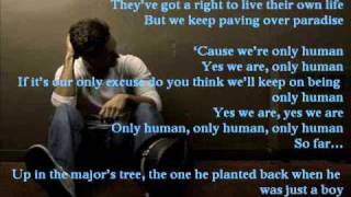 Only Human - Jason Mraz (lyrics on screen)