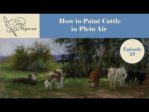 Painting Plein Air in Pastels with Terri Meyer - Episode 21 Rural Landscape with Cows