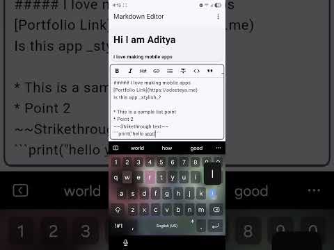 Markdown Editor