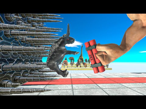 TNT PUNCH & SPIKE WALL - Animal Revolt Battle Simulator