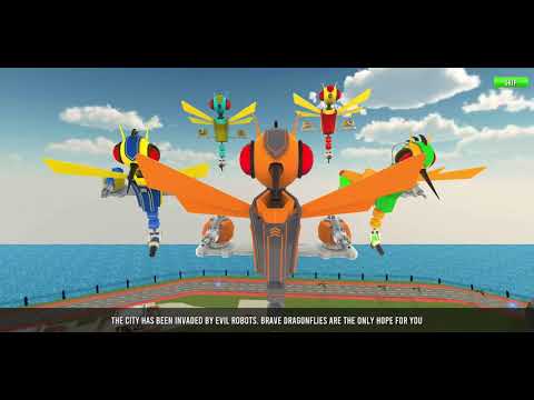 Dragon Fly Robot Transform Games: Robot Car Game