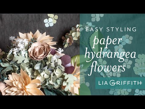 5 Gorgeous Arrangements | How to Arrange Hydrangea Blooms Made from Paper