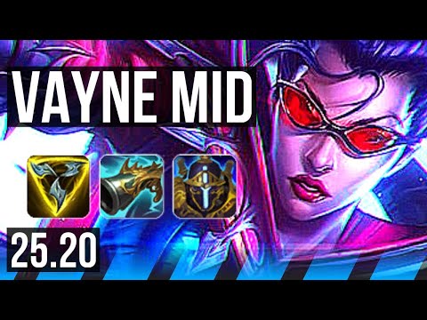 VAYNE vs YONE (MID) | Penta, 11 solo kills, Legendary, 19/3/3 | EUW Master | 25.20