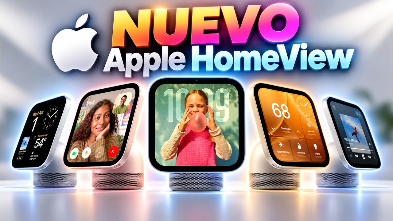 LLEGA EL NUEVO HOMEVIEW DE APPLE CON SIRI AI (MUERTE A AMAZON Y GOOGLE HOME)