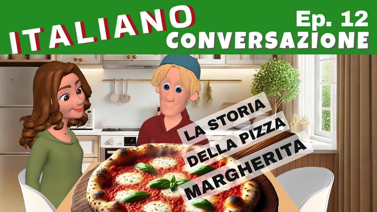 🇮🇹 Learn Italian with LinguaMotion: THE STORY BEHIND PIZZA MARGHERITA -  Real Life Useful Phrases 🇮🇹