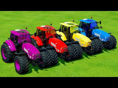 TRANSPORT COTTON AND SUGAR BEET WITH LAMBORGHINI TRACTORS - Farming Simulator 22