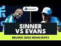Jannik Sinner vs Dan Evans Thriller! | Beijing 2023 Highlights