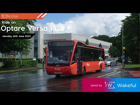 Ride on Translink Foyle Metro 1828 Optare Versa (UFZ 1828)