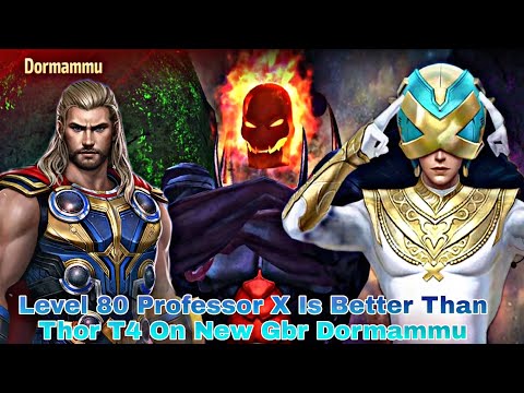 Level 80 Professor X Is Better Than Thor T4 On New Gbr Dormammu - Marvel Future Fight
