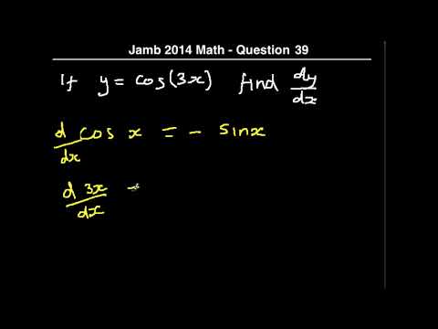 Q39 - JAMB Mathematics 2014 Past Questions and Solutions
