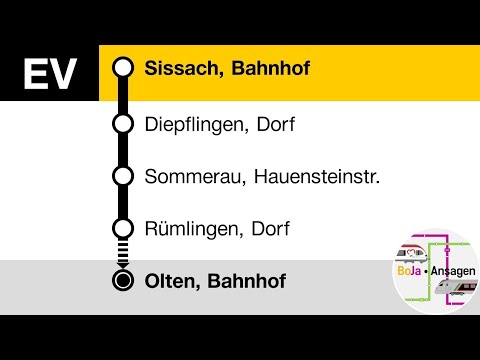 Postauto Ansagen | EV (S9) Sissach - Olten | BoJa Ansagen