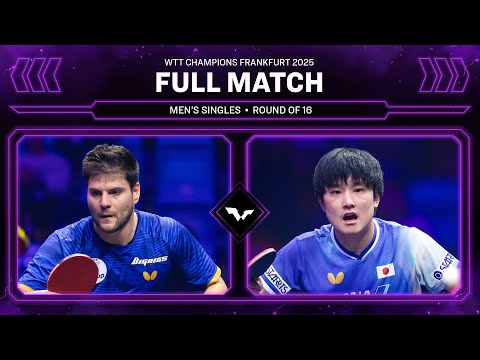 FULL MATCH | Dimitrij Ovtcharov vs Tomokazu Harimoto | MS R16 | #WTTFrankfurt 2025