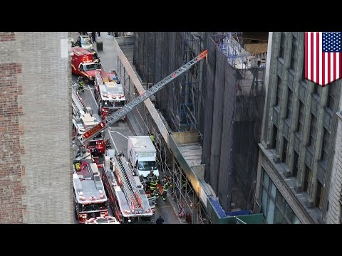 Edificio en proceso de renovación colapsa parcialmente, matando a un trabajador