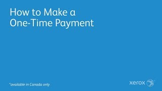 How to Make a One-Time Payment