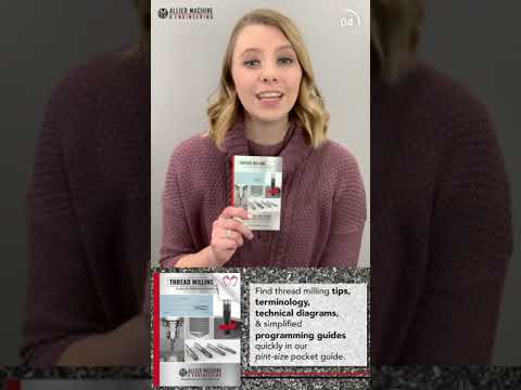 TOOL TIP #10 THREAD MILL POCKET GUIDE