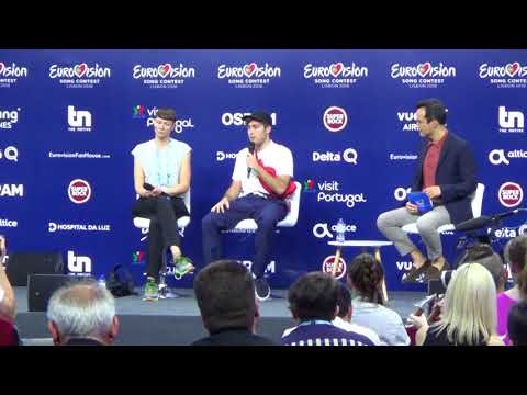 ESCKAZ in Lisbon: Press conference of Benjamin Ingrosso (Sweden)