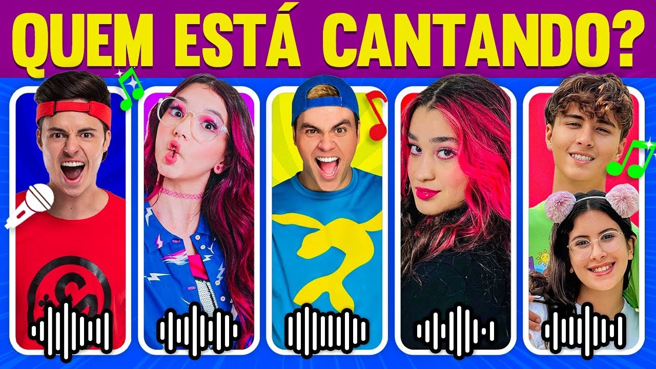 🎵 Adivinhe o YOUTUBER pela MÚSICA | Quem está cantando?