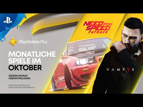Need for Speed: Payback und Vampyr sind eure PS Plus-Spiele für Oktober
