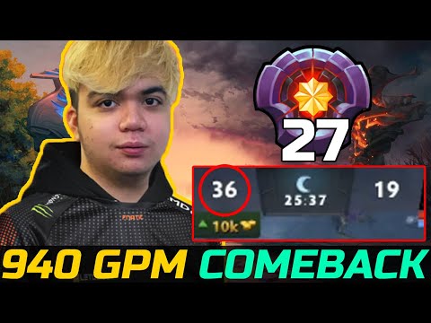 RAVEN MASTER TIER CARRY - 940 GPM LATE GAME COMEBACK DOTA 2