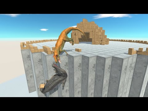 ALLOSAURUS in Sky vs ALL UNITS Animal Revolt Battle Simulator