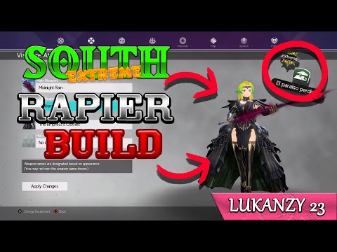 Sword Art Online Alicization Lycoris South Extreme Rapier Build