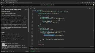 YouTube video '#LeetCode 3043 | Find the Length of the Longest Common Prefix #Java'