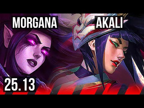 MORGANA vs AKALI (TOP) | EUW Master | 25.13