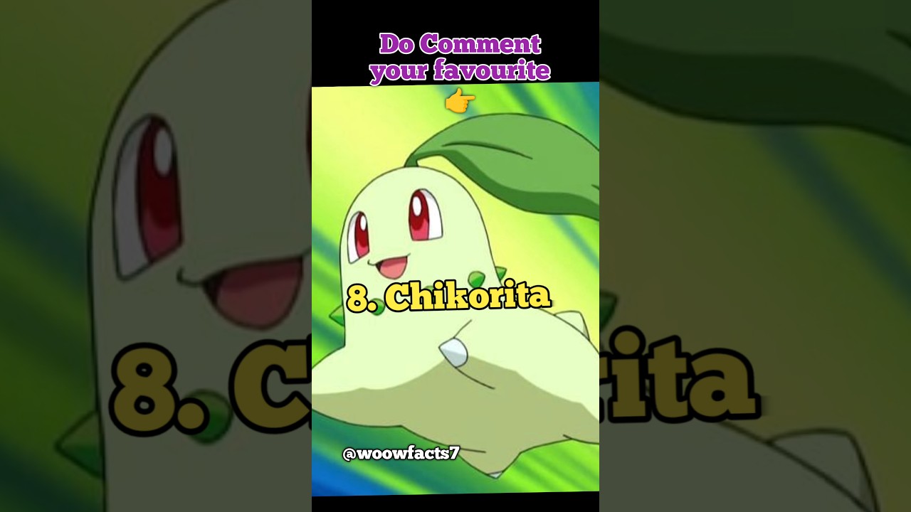 Top 10 Cutest Pokémon of all Time 😍 🥰 😸 | Woow Facts #top10factsshorts #shorts #top10