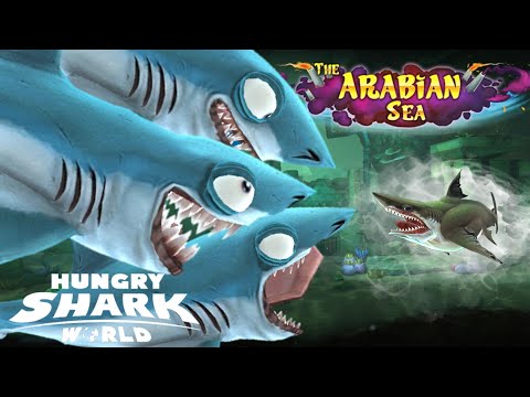 Mini MEGALODON live contest  in Arabian sea | Hungry shark world