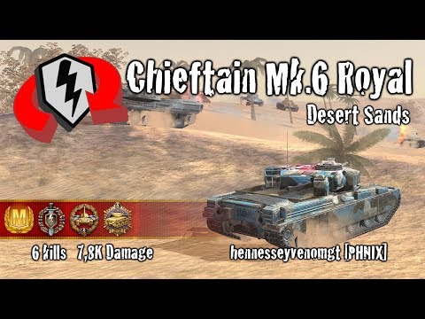 WoT Blitz Chieftain Mk.6 Royal - 6 Kills 7,8k Damage Replay