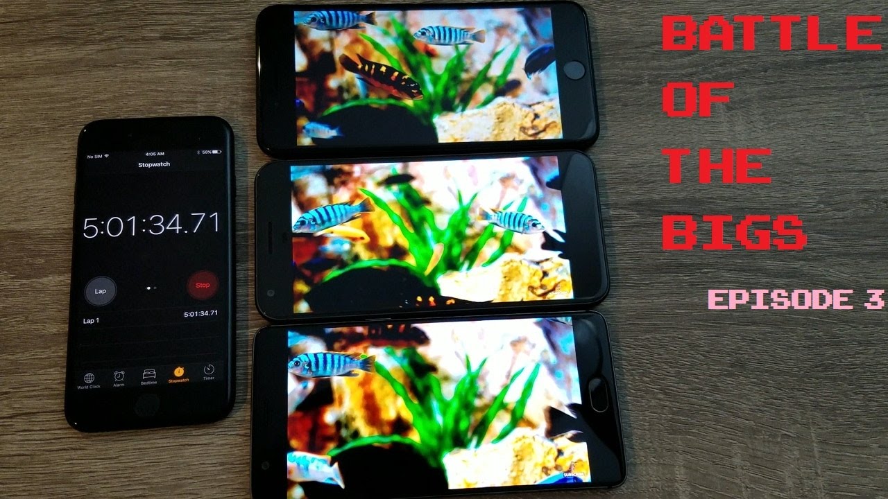 iPhone 7 Plus vs Pixel XL vs OnePlus 3T - Recap & Battery Testing