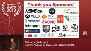 Opening Address: GamesUR US Summit 2018