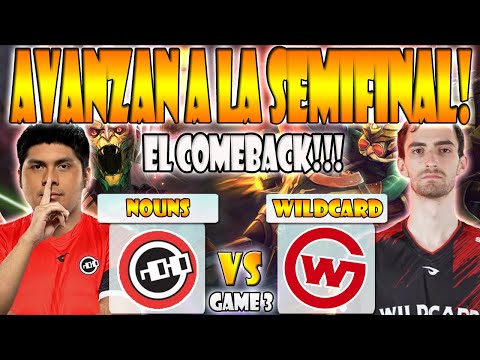 NOUNS VS WILDCARD GAMING BO3[GAME 3]K1,GUNNAR,LELIS VS SAMMY-QUALIFIER NA THE INTERNATIONAL 2023-ESB