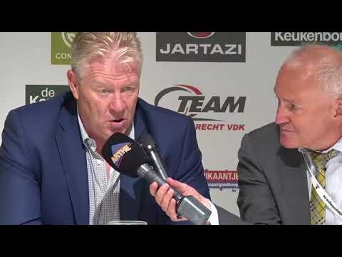 Persconferentie na KSC Lokeren - KAS Eupen met Peter Maes