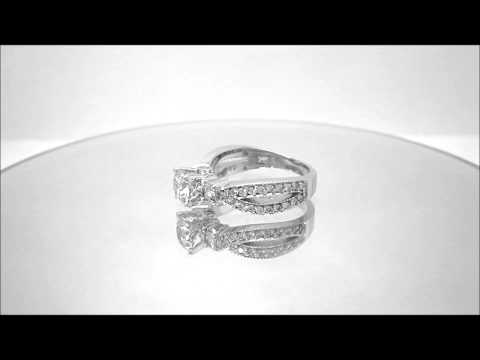 ROUND CUT DIAMOND ENGAGEMENT RING SPLIT BAND 1.85CTW - KNR INC - 255