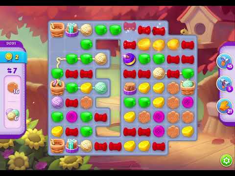 HomeScapes Level 9091 no boosters (9141 for other countries)