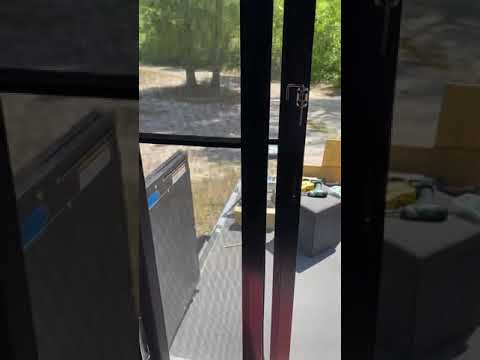 Installing after market three season doors in a toy hauler