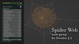 Spider Web Geometry Node Group | BlendAtlas