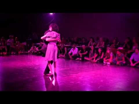  Max Pitruzzella  and  Mariel Gastiarena  are  dancing  at  Misterio tango Festival  in  2016