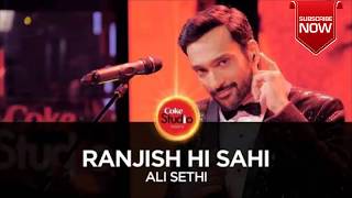 Ranjish Hi Sahi || Lyric/Translation Video || Ali Sethi || Coke Studio Season 10, Episode 1